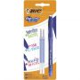 Długopis wymazywalny żelowy Bic Gelocity 0.7mm Niebieski + 2wkłady - 2